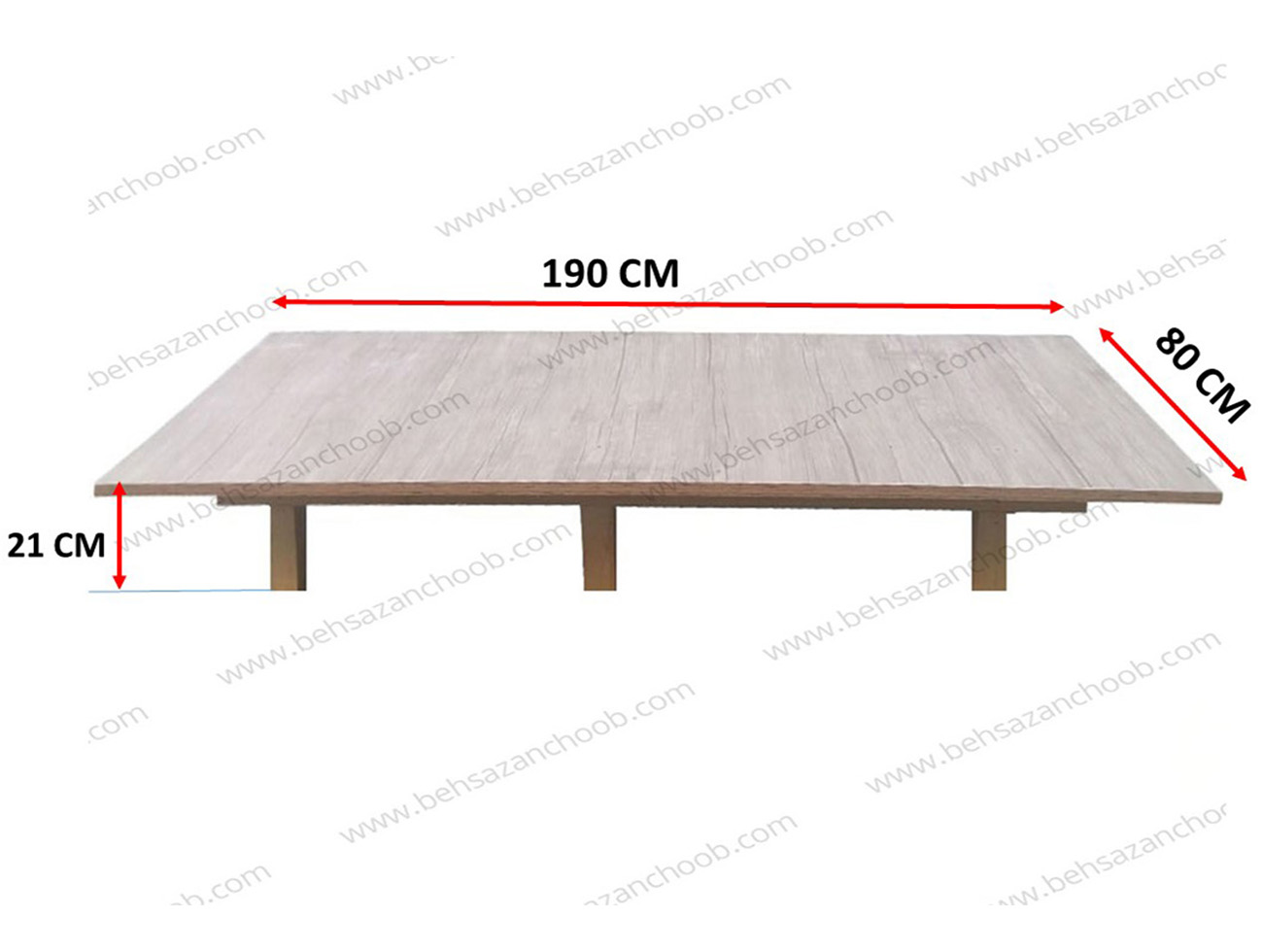 کفی تخت ملامینه روکشدار base 16